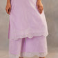 Arushi Sharma in Kesar - Lavender Embroidered Suit Set.
