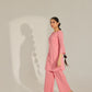 Pink Chikankari Summer Co-ord Set.