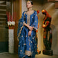 Komal Kapoor in  Gul- Blue Embroidered Chanderi Suit Set