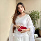 Tanya Sharma in Juhi - Egg White Embroidered Suit Set.