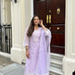 Deviya Singh in Kesar - Lavender Embroidered Suit Set.