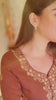 Simran Sethi in Walnut Brown Chanderi Silk Suit Set