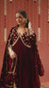 ANTARA - Velvet Maroon Anarkali Set