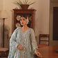 Jashan - Blue Organza Anarkali Set.