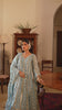 Jashan - Blue Organza Anarkali Set.