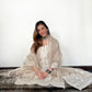 Shreya Lakhani in Hazel Beige Chanderi Suit Set