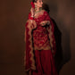 Srishti Takkar in Sunehri Maroon Sharara Set