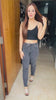 Kavleen Kaur in Sunehri Black Angrakha Anarkali
