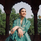 Dr. Taniyaa Bakshi in Pine Green Chanderi Silk Suit Set