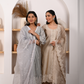 Silver Grey Chanderi Suit Set