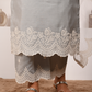 Anmol Bhatia in Silver Grey Chanderi Suit Set