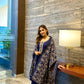 Ritika Singh in Sunehri Blue Suit Set