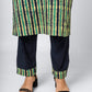 Green Cotton Batik Suit Set
