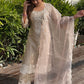 Ritika Singh in Hazel Beige Chanderi Suit Set