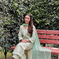 Simran Narang in Pastel Green Chanderi Suit Set