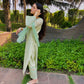 Muskaan Punyani in Pastel Green Chanderi Suit Set
