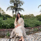 Shivali Katoch in Hazel Beige Chanderi Suit Set