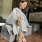 Riya Karamchandani in Silver Grey Chanderi Suit Set