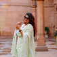 Ipsa Shah in Floral Green Chanderi Suit Set