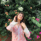 Jigya Goel in Floral Peach Chanderi Suit Set