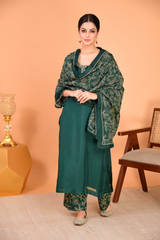 Sunehri Green Suit Set
