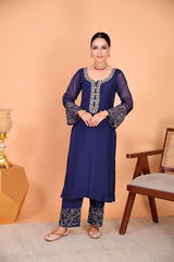 Sunehri Blue Suit Set