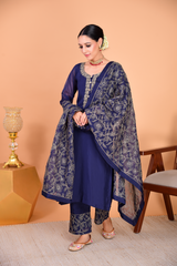 Sunehri Blue Suit Set