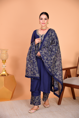 Sunehri Blue Suit Set