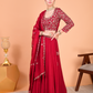 Sunehri Maroon Lehenga Set