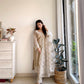 Agrima Kumar in Hazel Beige Chanderi Suit Set