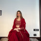 Shreya Lakhani in Sunehri Maroon Lehenga Set