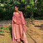 Kritika Sonik in Rustic Pink Chanderi Suit Set